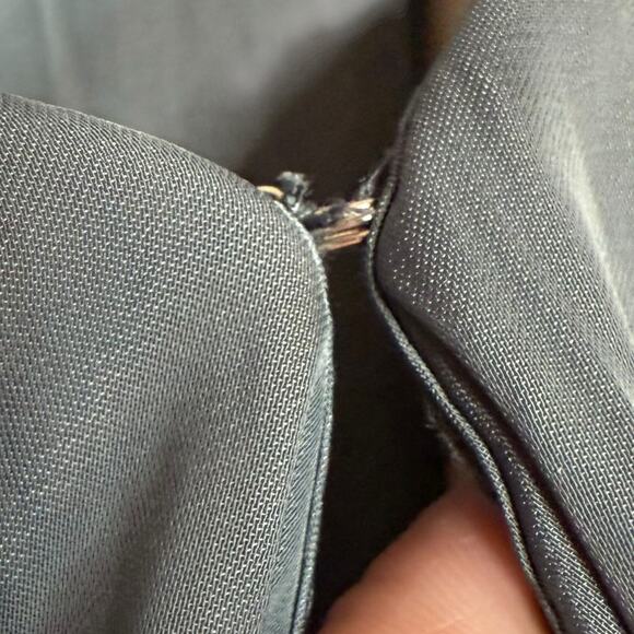 NWT A NEW DAY pewter silver bell sleeve faux wrap blouse Medium - Picture 7 of 7